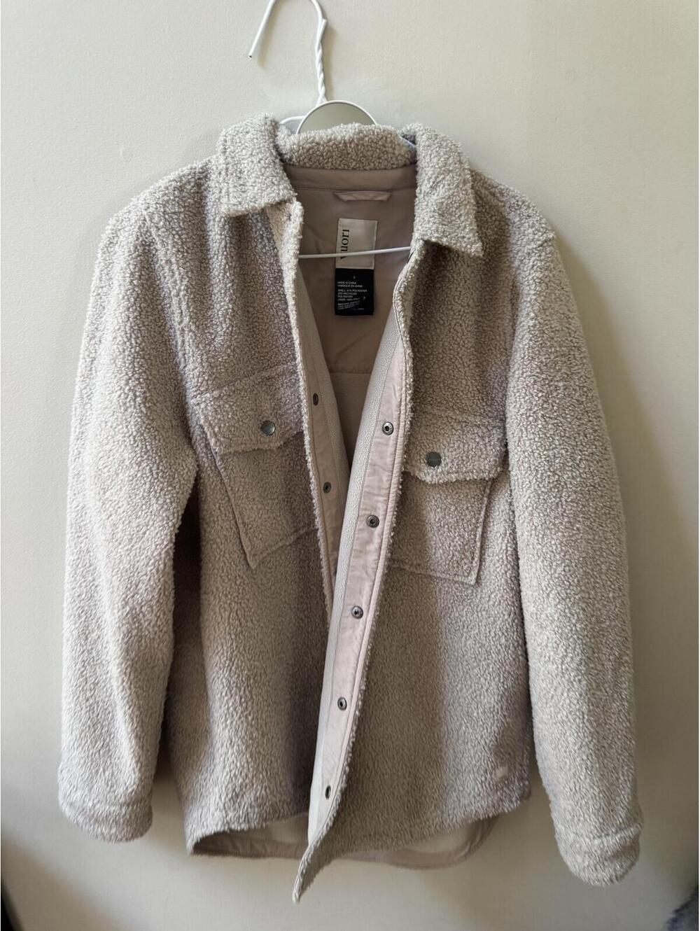 Vuori Women's Sycamore Sherpa Shirt Jacket / Shacket - Size L